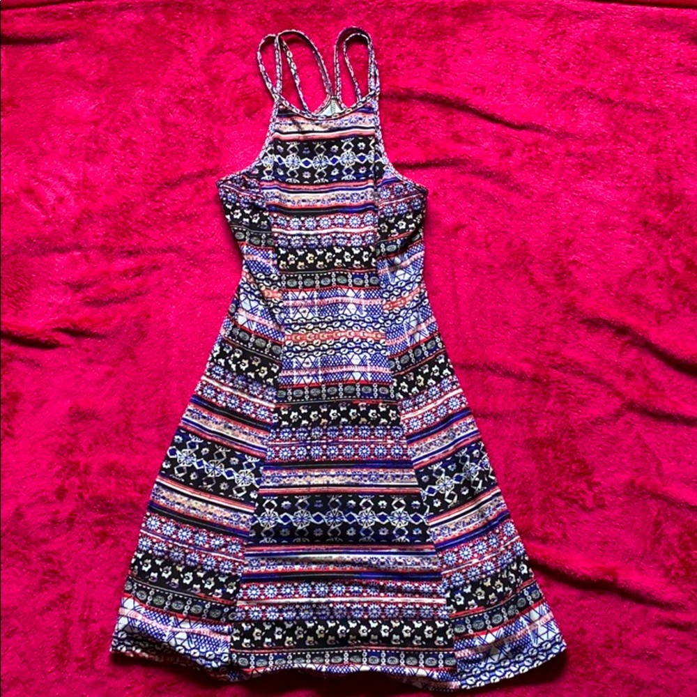 Multi pattern dress, NEVER WORN